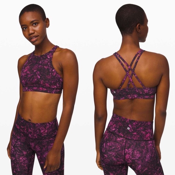 lululemon athletica | Energy Bra *High Neck Undercurrent Grapealicious Multi - Picture 6 of 6